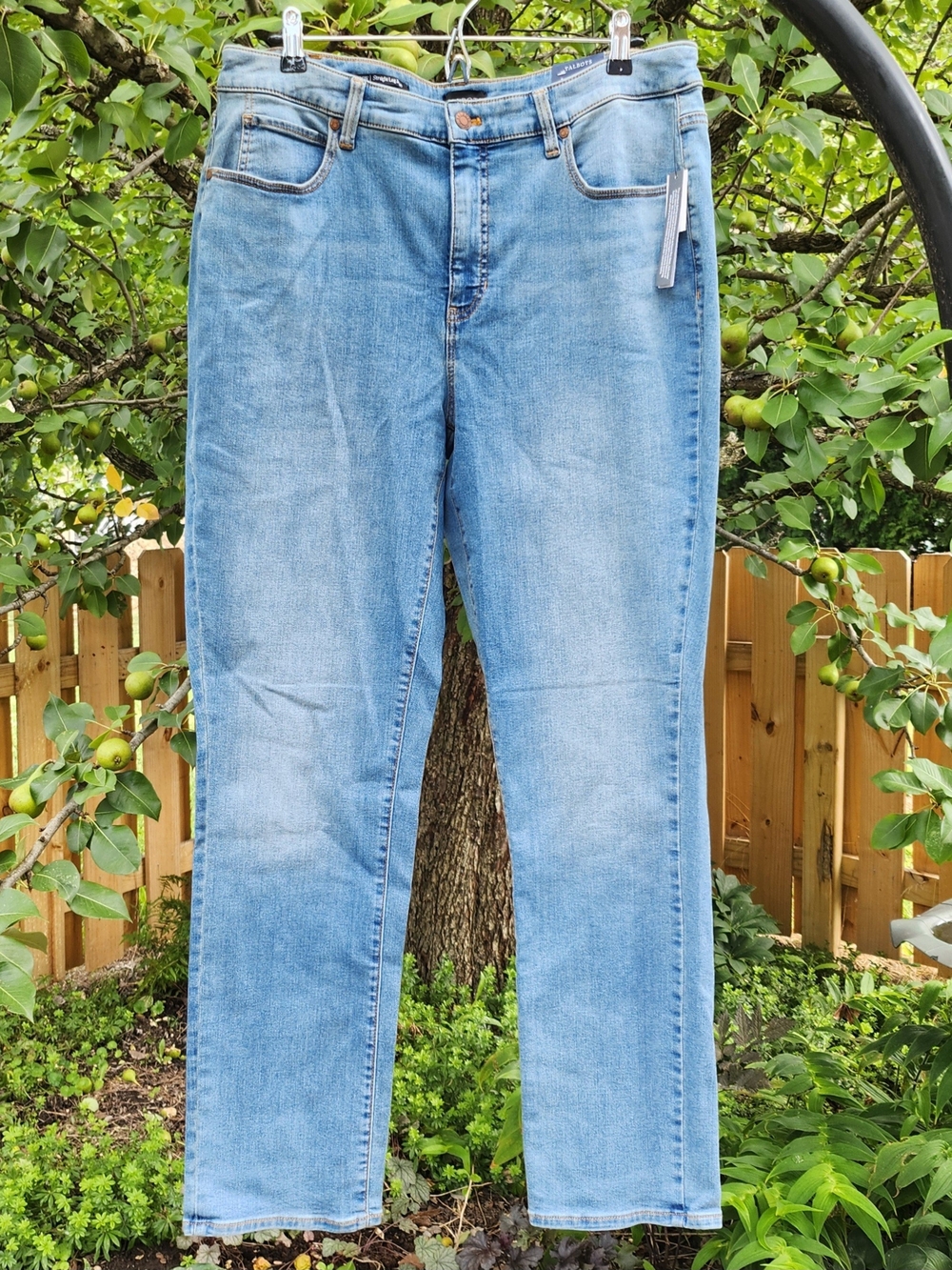 Talbots 16W Light Blue Straight-Leg High Waist Jeans